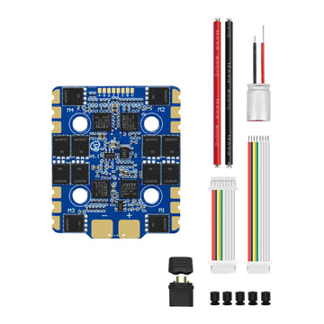 SEQURE Blueson A1 6S 65A or 8S 70A ESC with AM32 or BLHeli_32 Firmware 128KHz 4IN1 ESC for FPV Drones Racing and Freestyle